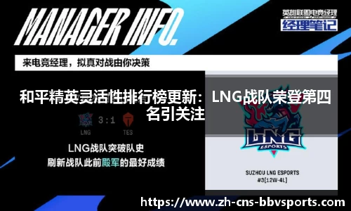 和平精英灵活性排行榜更新:LNG战队荣登第四名引关注